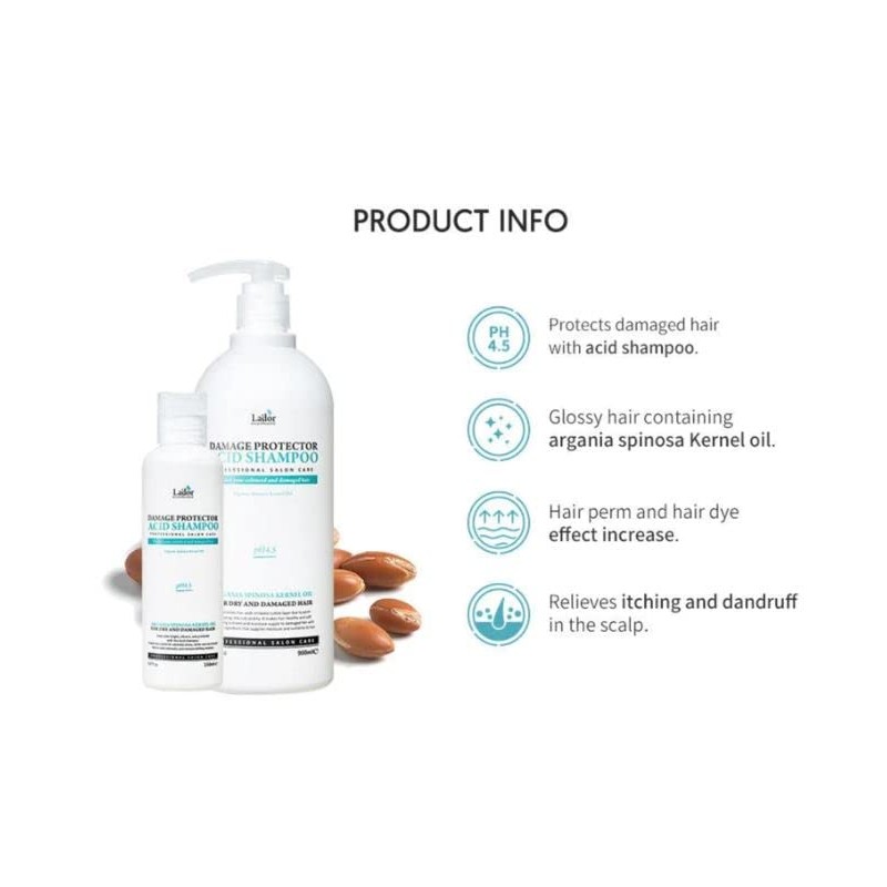 La'dor Damage Protector Acid Shampoo (150 ml 5.07fl.oz) Lador