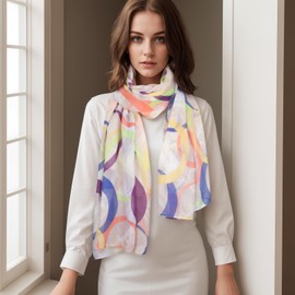 RIIQIICHY Scarves Scarves for Women Neckerchief Women's Spring Summer Lightweight Thin Large Scarf, C014