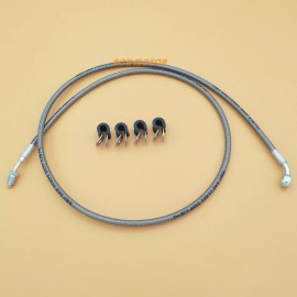 R&C Stainless Rear Braided Brake Hose Line For Can-Am Outlander Max 500 XT 2007