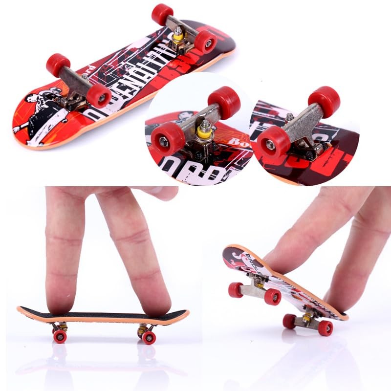 zalati Finger Skateboards, 2 Pack Mini Fingerboards with Replacement Kit