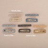 Missgrace 10 Pcs Women Silver Blue Rhinestone Hair Clips Sparkling