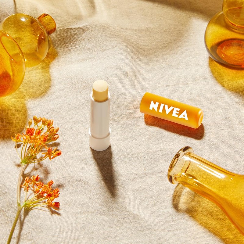 NIVEA Sun Protect Caring Lip Balm (4.8g), Lip Balm with