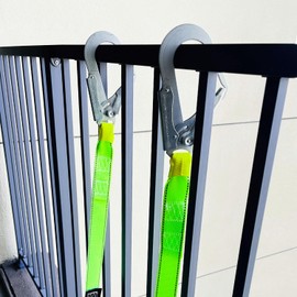 Fire Escape Ladder with 2 Heavy Hooks, 33.1 Feet Emergency Fire Ladder for 3-5 Story Homes, Reusable Safety Rope Ladders for Balcony Railing Treehouse, Green