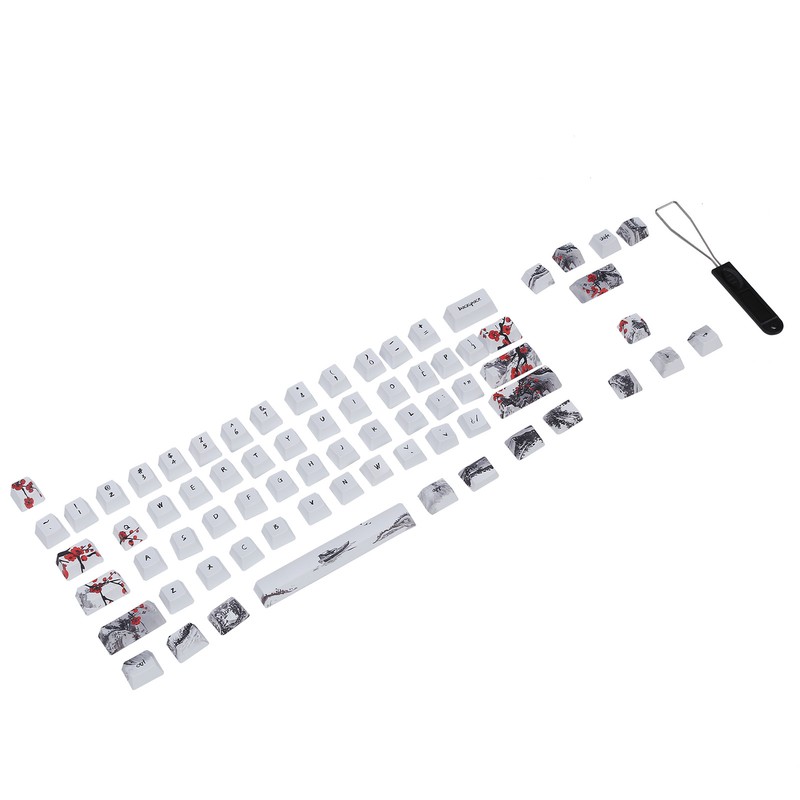 Wangjiang Plum Blossome Keycap Design Compatible with 61/64 for DIY