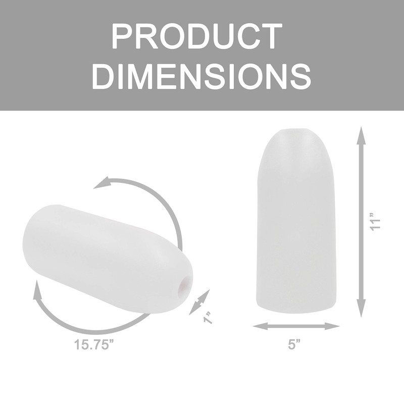 Deep Water Float (Pack of 2), White, 5x11-Inch