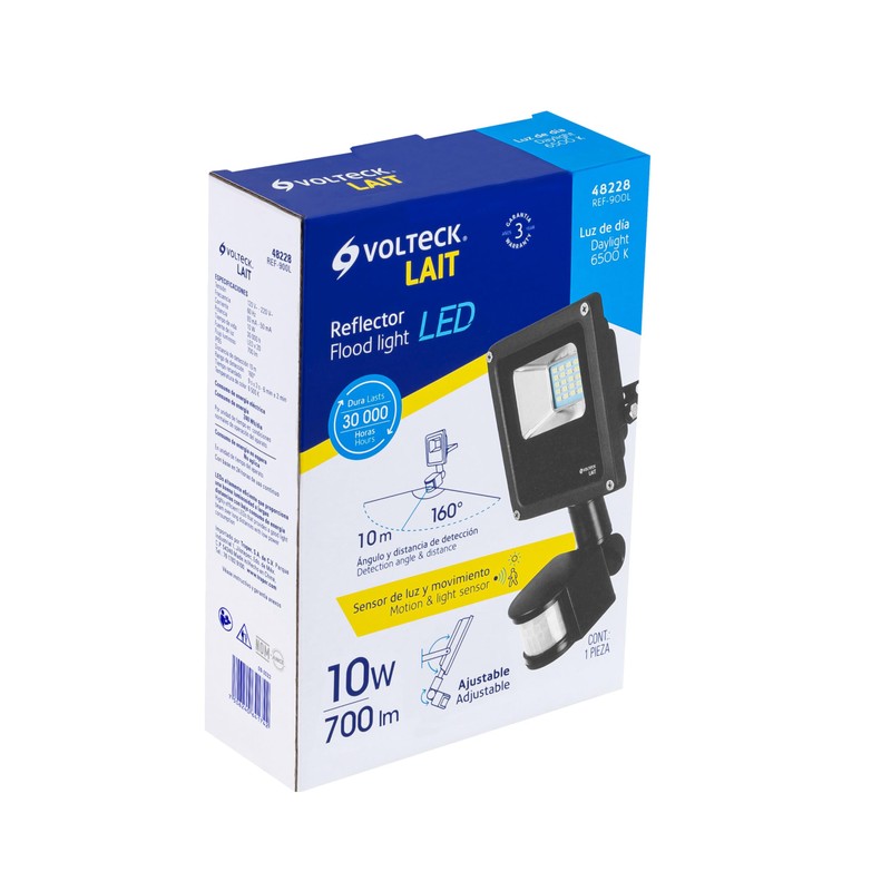Volteck REF-900L, Reflector LED 10 W alta intensidad con sensor