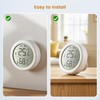 QKF Temperature and Humidity Sensor, Require Zigbee Hub, Wireless Smart