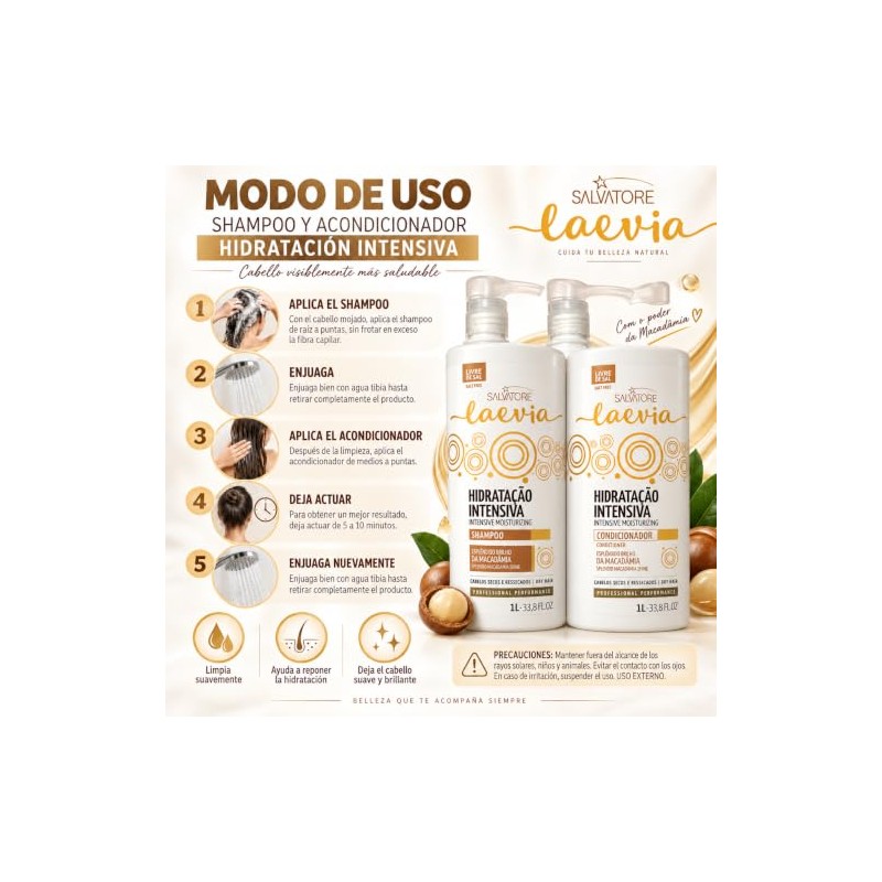 Kit de Shampoo y acondicionador Hidratación Intensiva