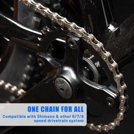 BOHUIZ 40 Pairs Bike Chain Kit, Single/6/7/8 Speed Bike Repair Kit, Reusable Steel Bike Chain Link Bicycle Missing Link Chain Master Link Connectors Repair Parts