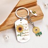 Sunflower Keychain Gifts for Women Girls - Bee Key Chain
