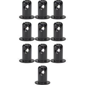 Black Aluminum Quarter Turn Panel Fasteners, .500 Inch Grip, Anodized Finish, Lightweight, Ideal for Racing Car Body Panels, Hoods, Trunk Lids, Access Panels, Trap Doors, Pack of 10