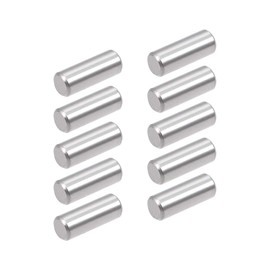 sourcing map 10Pcs 6mm x 16mm Dowel Pin 304 Stainless Steel Pegs Support Shelves Silver Tone