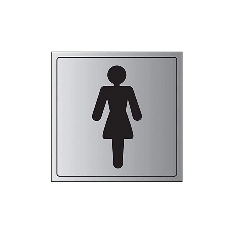 V Safety General Door-Ladies Toilet Sign - 200mm x 200mm