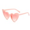 YooThink Love Heart Shaped Sunglasses for Women,Vintage Cat Eye Mod