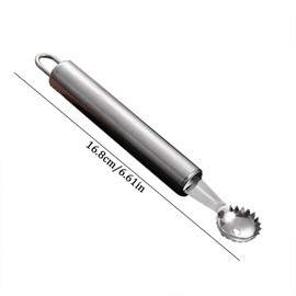 Stainless Steel Strawberry Huller and Tomato Stem Corer Tool Multi-Function Stainless Corer and Pitter Remover for Strawberry Gadgets Kitchen Tool Blade Craft Fruit Tools Fruit and Vegetable Tools