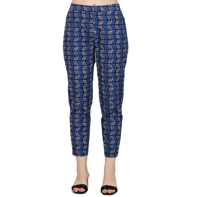 FIORRA Kurta recto de algodón para mujer con pantalón y