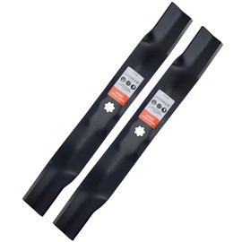 Grasscool AM141034 42 inch Mower Blades for John Deere D130 D110 D105 D125 X300 Z225 LA135 Z235 42" Deck Lawn Tractor Replace AM137327 AM141032 (2 Pack)