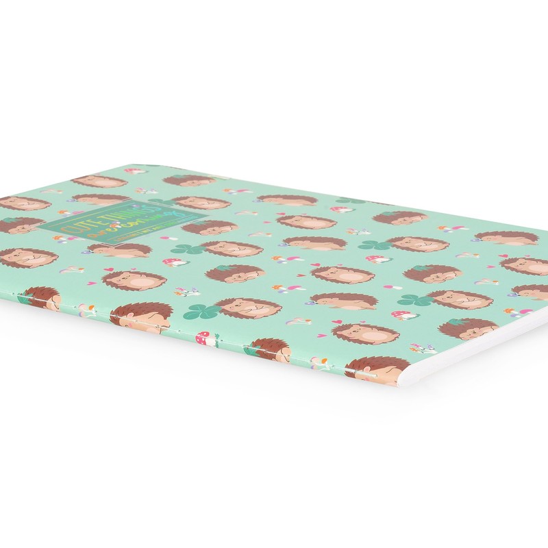 Legami - Hedgehog 7mm B5 Ruled Notebook, Large, FSC Certified