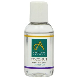 Absolute Aromas Fractionated Coconut Oil 50ml - 100% Pure, Unscented and Natural Carrier Oil - for Massage, Aromatherapy and Blending Essentials Oils - Use on Hair and Skin