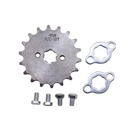 Trkimal Motorcycle Front Sprocket for 50cc 70cc 90cc 110cc 125cc Dirt Pit Bike, Mini Bike, TaoTao, Roketa, Coolster, Sunl, Lifan, Loncin, ATV, Quad, 4 Wheeler, Moped (420-18T, 17mm)