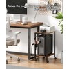 Akxomel 16.5" W Computer Tower Stand with Charging Station and
