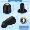 Coolfell Matte Black Bath Tub Spout Shower Trim Kit, 3