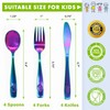 CHILLOUT LIFE 12 Piece Stainless Steel Kids Silverware Set -