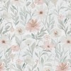CiCiwind 17.3" × 197" Pink Floral Wallpaper for Bedroom Bathroom