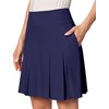 Ewedoos 20”Skort Golf Skirts for Women with Zip-Pocket Knee Length