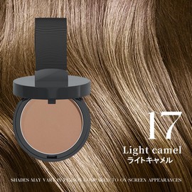 Hairline Powder, Root Touch Up Magical Hair Shadow Powder, Instant Hairline Shadow Cover-Up, Follicle Concealer with Puff Touch, Root Cover Up for Thin/Bald Hair,Hair Powder for Women/Men - Brown 17#