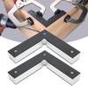 2PCS Positioning Square Aluminum Alloy Black 90 Degrees Woodworking Corner