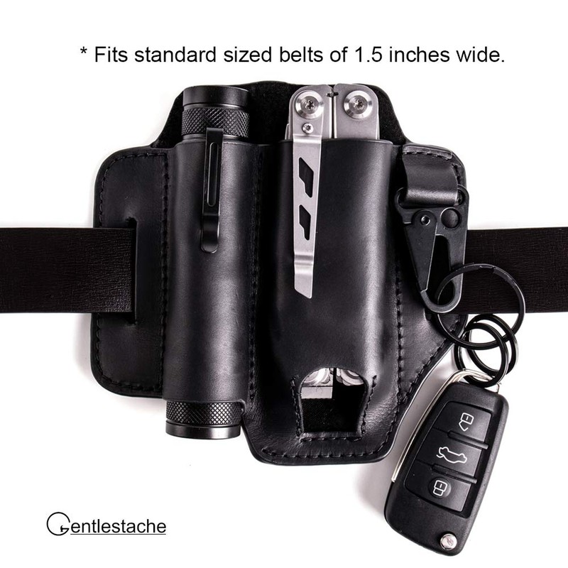 Gentlestache Leather Sheath for Leatherman Multitool - EDC Pocket Organizer