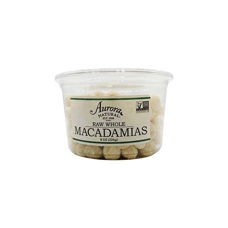 Aurora Products Macadamia Nuts, Raw, 8 oz