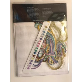 Zweigart Artiste STAINED GLASS CROSS Cross Stitch Kit - Kooler Design Studios