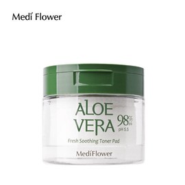 Mediflower Aloe Vera Fresh Soothing Toner Pads 60 sheets / 메디플라워 알로에베라 프레쉬 수딩 토너패드 60매