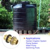 M METERXITY Bulkhead Fitting - Water Tank Connector, Brass Threaded