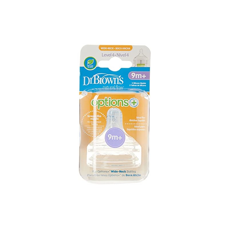 Dr. Brown's Tetina cuello ancho Options+ nivel 4