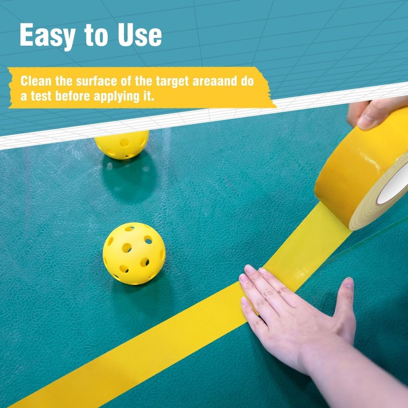 HolderProf Pickleball Tape for Outdoor Court, 2in x 300FT Temporary