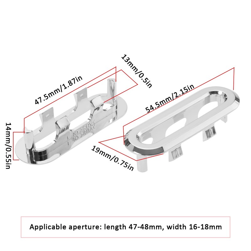 LT Easiyl 10 Pack Sink Overflow Cover 47.5 x 13