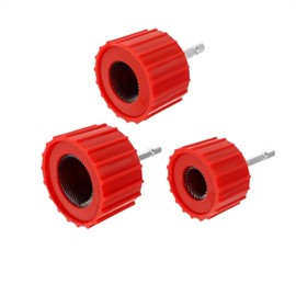 LXFNDZW 3-Size Copper Pipe Cleaner Kit for Drill, External Cleaner for 1/2", 3/4", 1" Copper & Steel Pipes with 1/4" Shank for Soldering