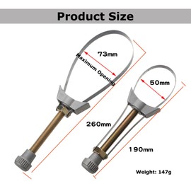 JOYOLA Oil Filter Wrench for Motorcycle, Adjustable Oil Filter Removal Tool, Oil Filter Removal Tool Strap, Spring Band Steel, Oil Filter Wrench, Oil Filter Wrench Set for Oil, Car, Truck