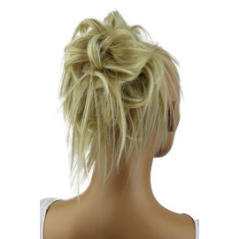 CAISHA by Prettyshop XXL Hairpiece Hair Scrunchie Updo Bridal Hairstyles Voluminous Wavy Messy Bun Light Blonde G4F