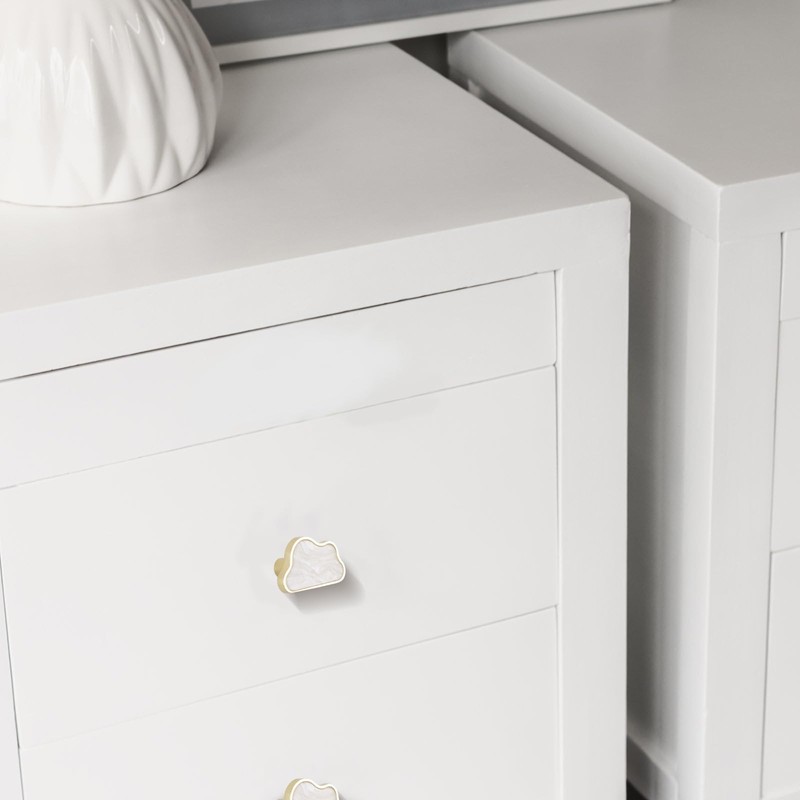 MOROBOR Decorative Cloud Kitchen Cabinet Knobs, 4 Pack Creative Dresser