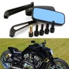 BREDUXSER 8mm 10mm Motorcycle Rectangle Rear View Side Mirrors compatible