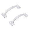 LIZAVO V171 6-1/2" Gate Handle, Screen Door Handle in White-