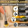8 Inches Drink Muddler for Cocktails – Stainless Steel Muddler