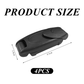 4 Pieces Black Car Seat Belt Buckle, Adjustable Seat Chest Buckle, Multi-Functional Replacement, Available For Adults And Children, Car Seat Belt Buckle Clip.