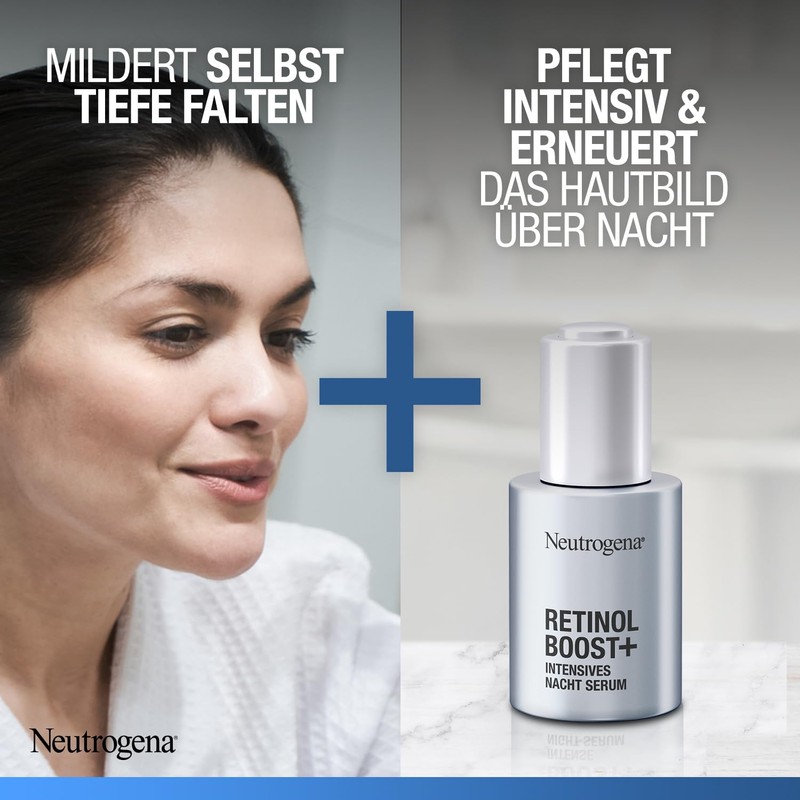 Neutrogena Retinol Boost+ Intensive Night Serum (30 ml), Highly Concentrated
