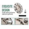 LQI Front Plating Hub Covers Chrome Wheel Cover 33mm Screw-on