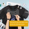 Onlvmyur 16 Pieces T-Shirt Ruler Plastics T-Shirt Alignment Ruler DIY